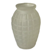 Vase en verre moule presse epoque art deco