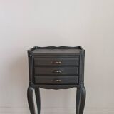 Table de chevet en bois peint