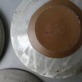 3 plates or small dishes in stoneware Chantal and Thierry Robert