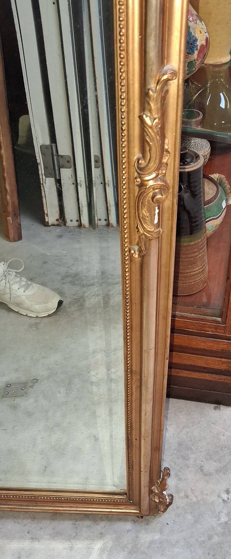 Large Louis XV style fireplace mirror