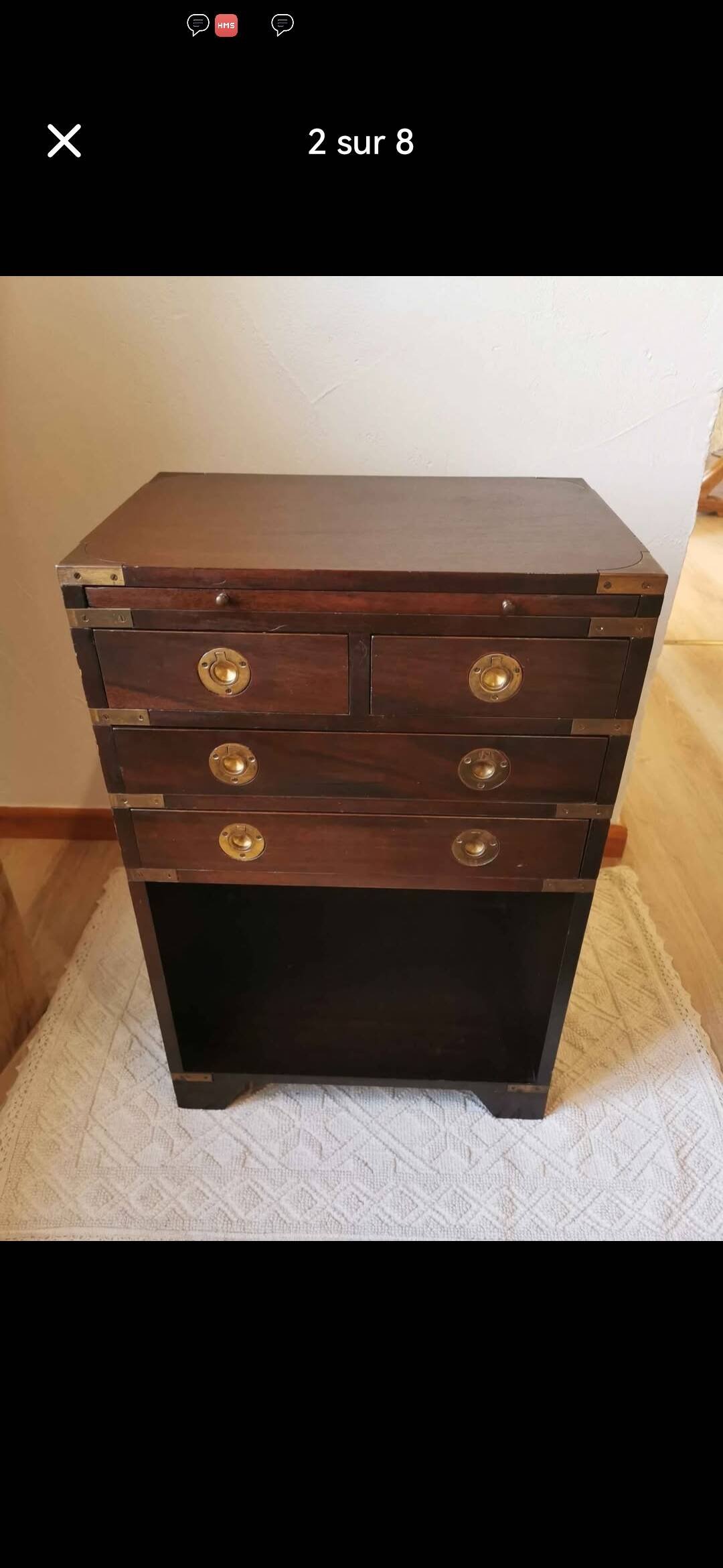 Military chest of drawers