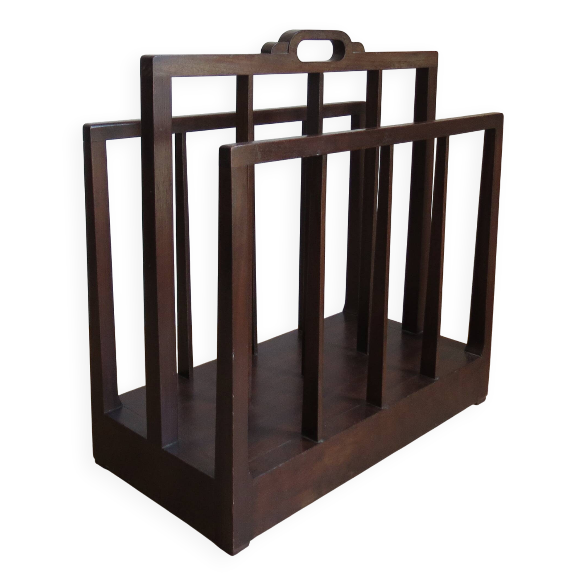 1930s Afrormosia Modernist Magazine Rack