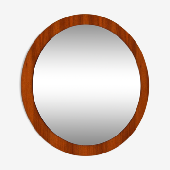 Scandinavian round mirror 1960s