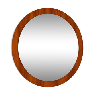 Scandinavian round mirror 1960s