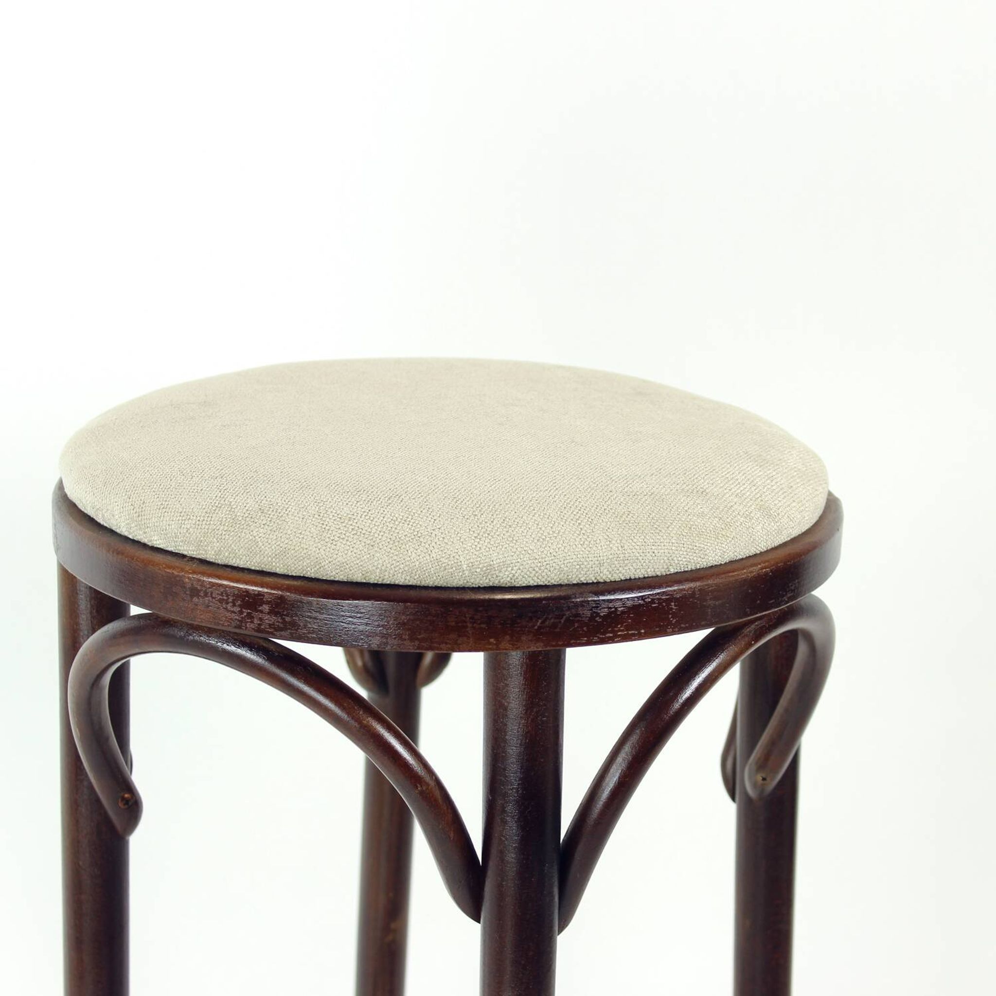 Thonet Design Bentwood Bar Stool No. 73 By Ton, 1950s