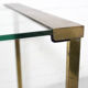 Mid Century Hollywood Regency Coffee Table brass and glass, Italy 1970s