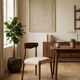 Set of two dining chairs in Scandinavian design.