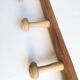 Coat rack 2m, 14 wooden wall hooks