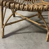 Pair of rattan armchairs