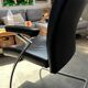 Walter Knoll Dining Chair - armchair / Leather and chrome chair