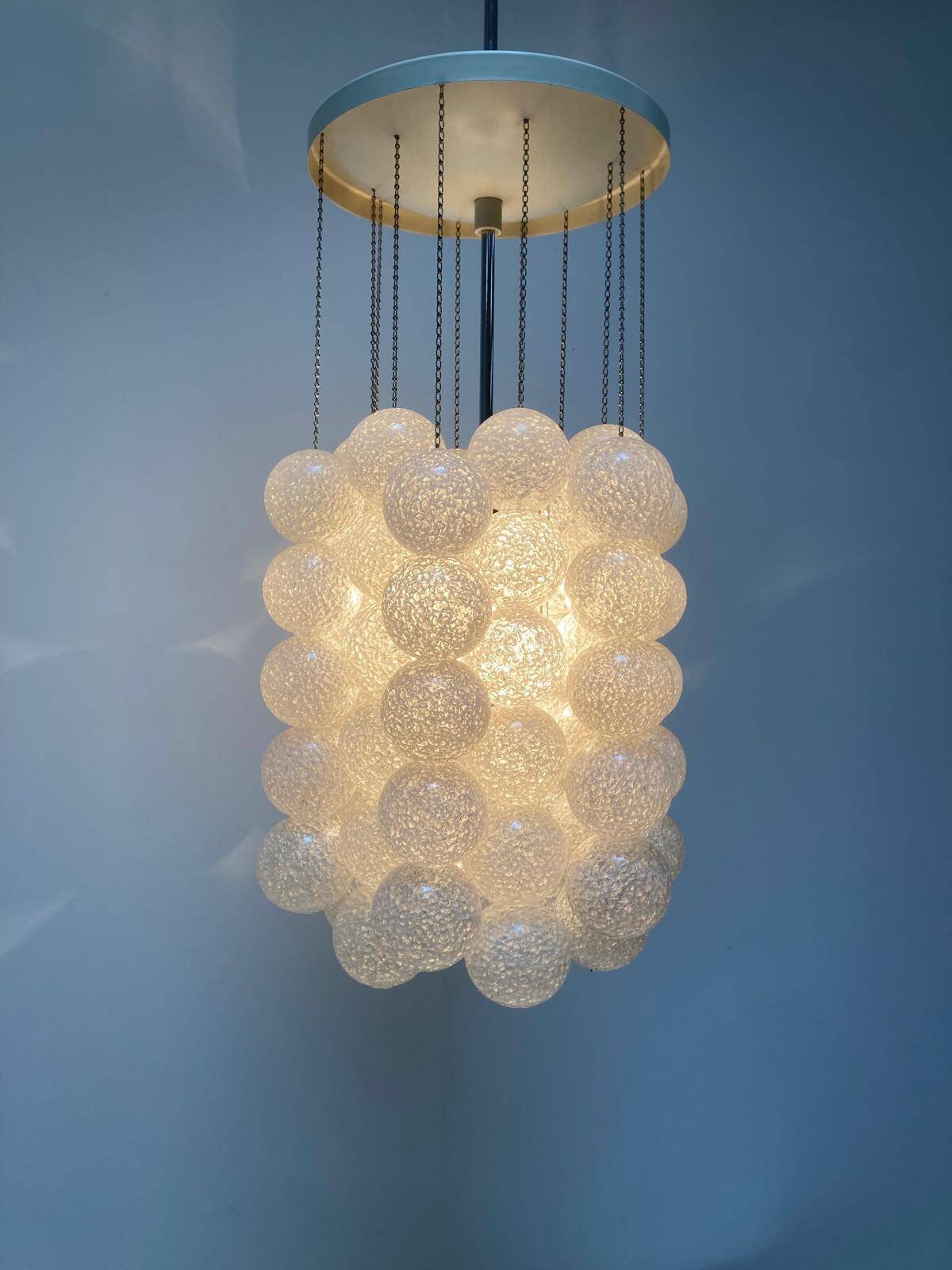 Lampe pendante "Bubble" de Napako, Tchécoslovaquie, années 1970