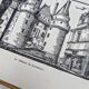The Château de Langeais, printed in 1933, vintage engraving
