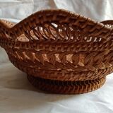 Braided rattan basket