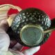 Old bronze candle holder lamp