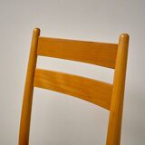Vintage beech dining chairs - set of 4