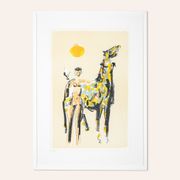 Naked Rider, Colour Lithograph on Paper, 63 x 88 cm