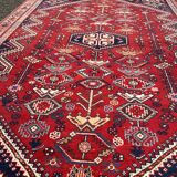 Red Persian wool carpet 158 x 110