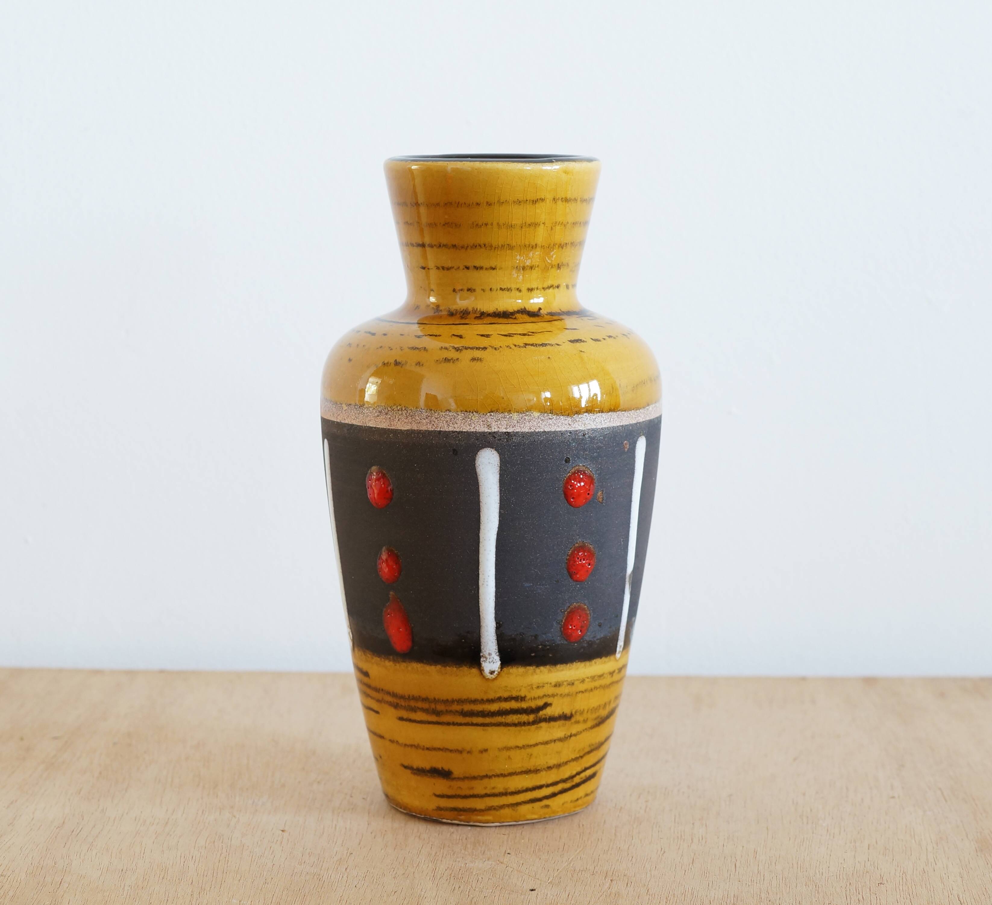 West Germany ceramic vase 1970s