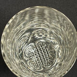 Verres moderne milieu de siècle cristal