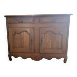 Very old, 2 doors, 2 drawers.