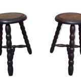 Pair of tripod stools