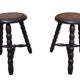 Pair of tripod stools
