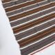 Large Handmade (#1) Striped Vintage Boho Algerian Berber Rug