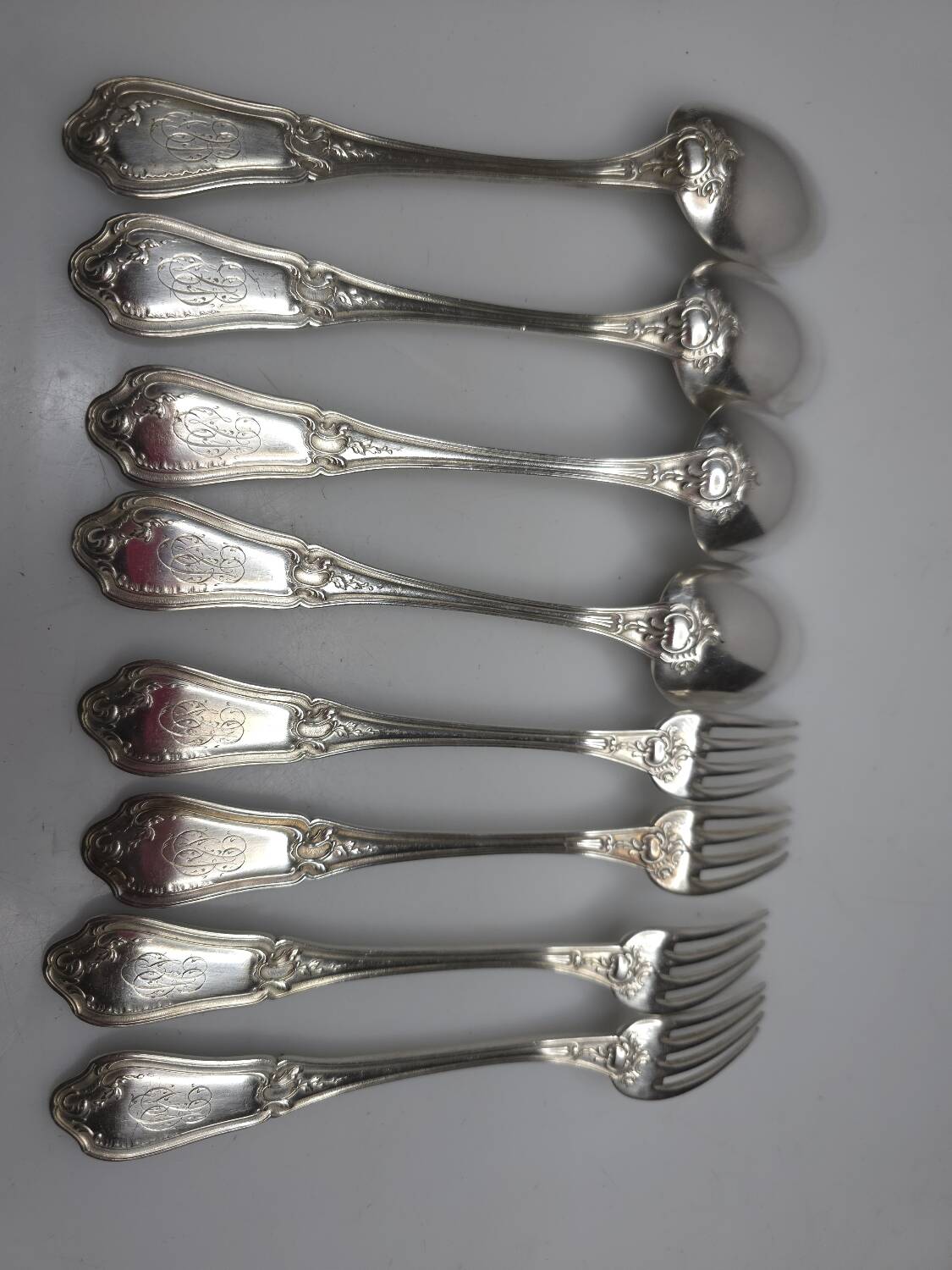 Solid silver cutlery