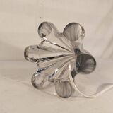 Twisted crystal lamp base signed vannes france 30cm