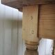 wooden dining table, vintage, turned legs, firm table style