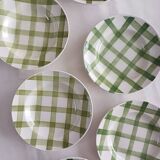 Set of 6 deep plates Moulin des Loups, Tablecloth