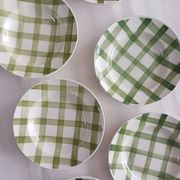 Set of 6 deep plates Moulin des Loups, Tablecloth