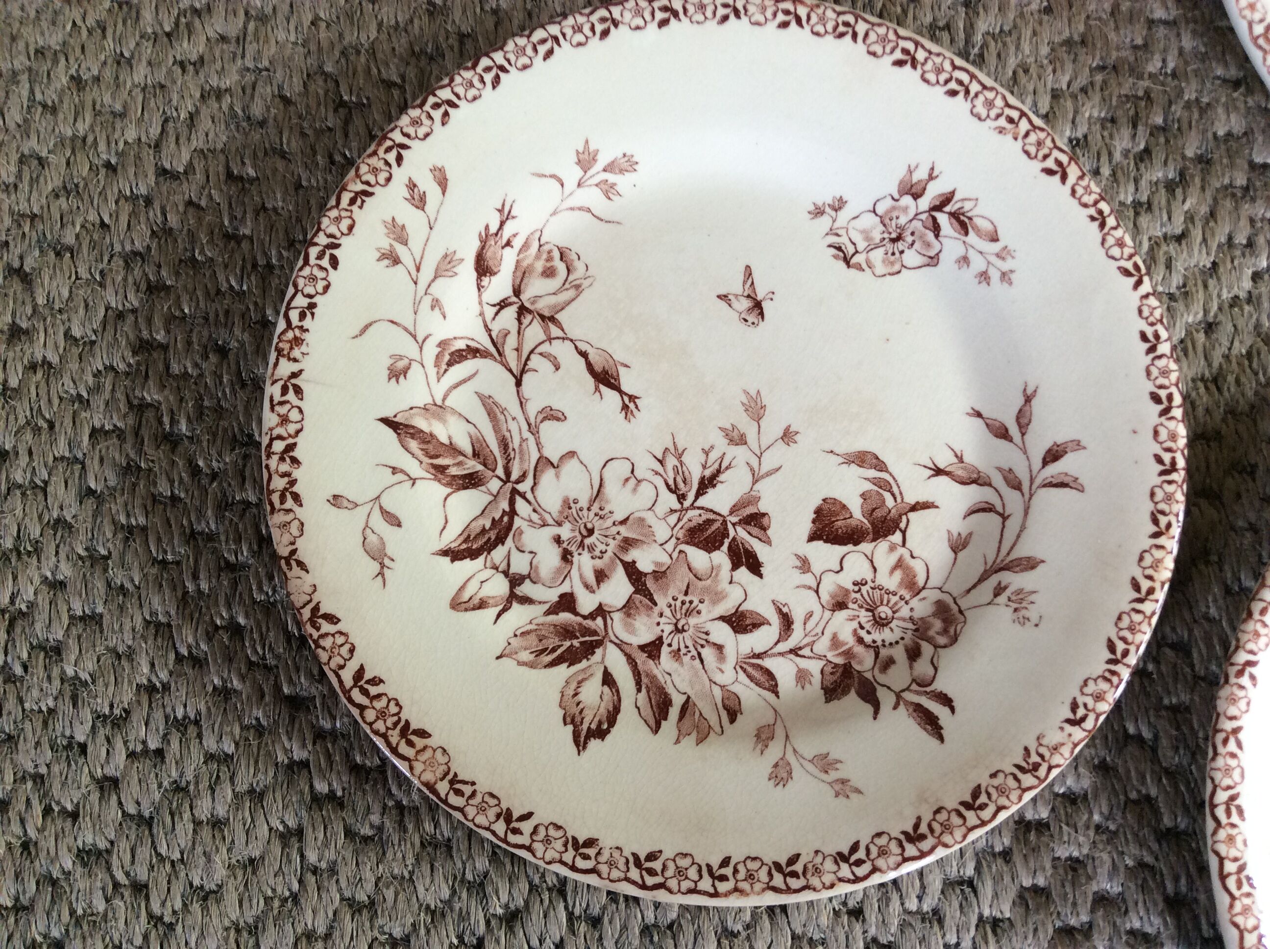 Series of 9 plates Iron Earth