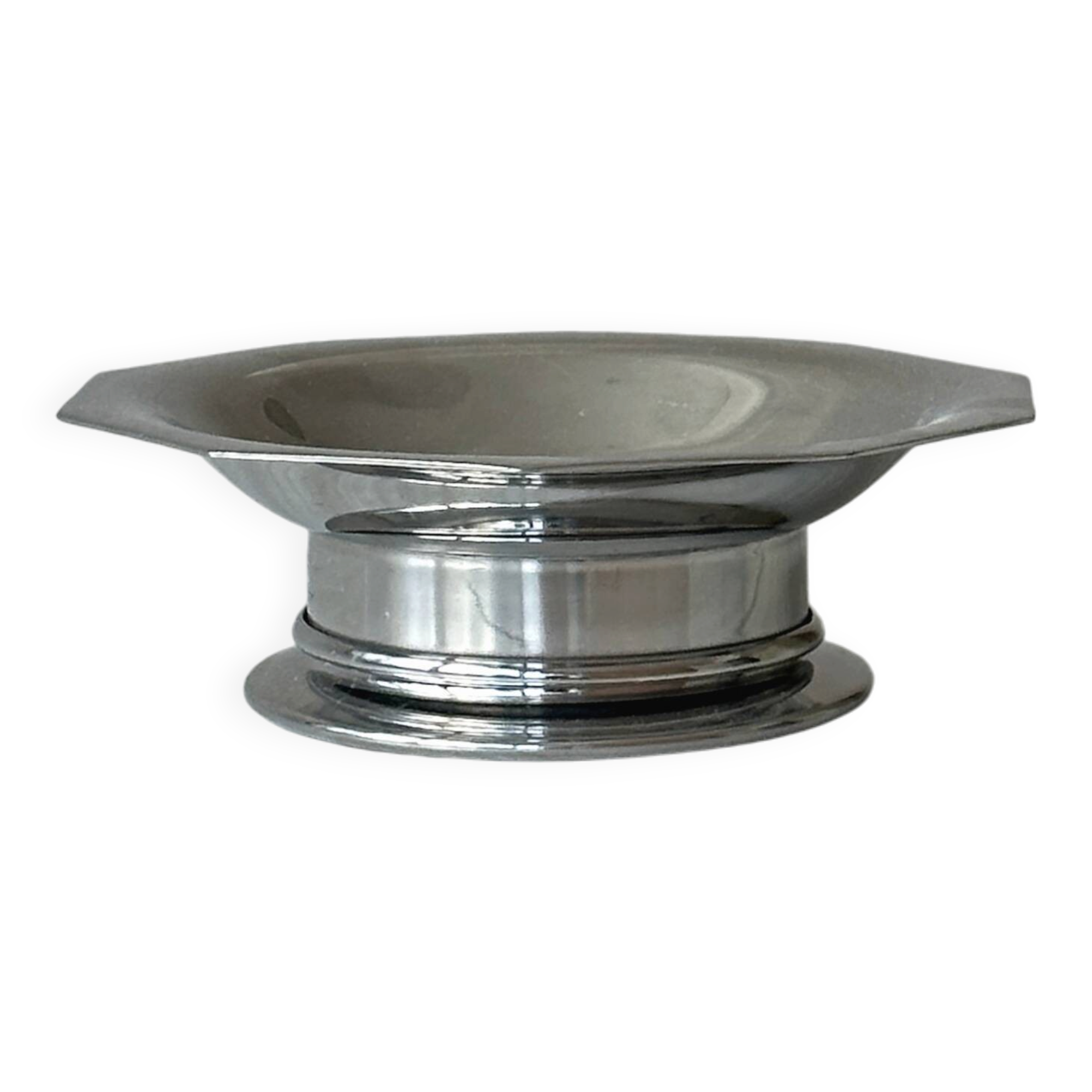 Metal butter dish coquillor