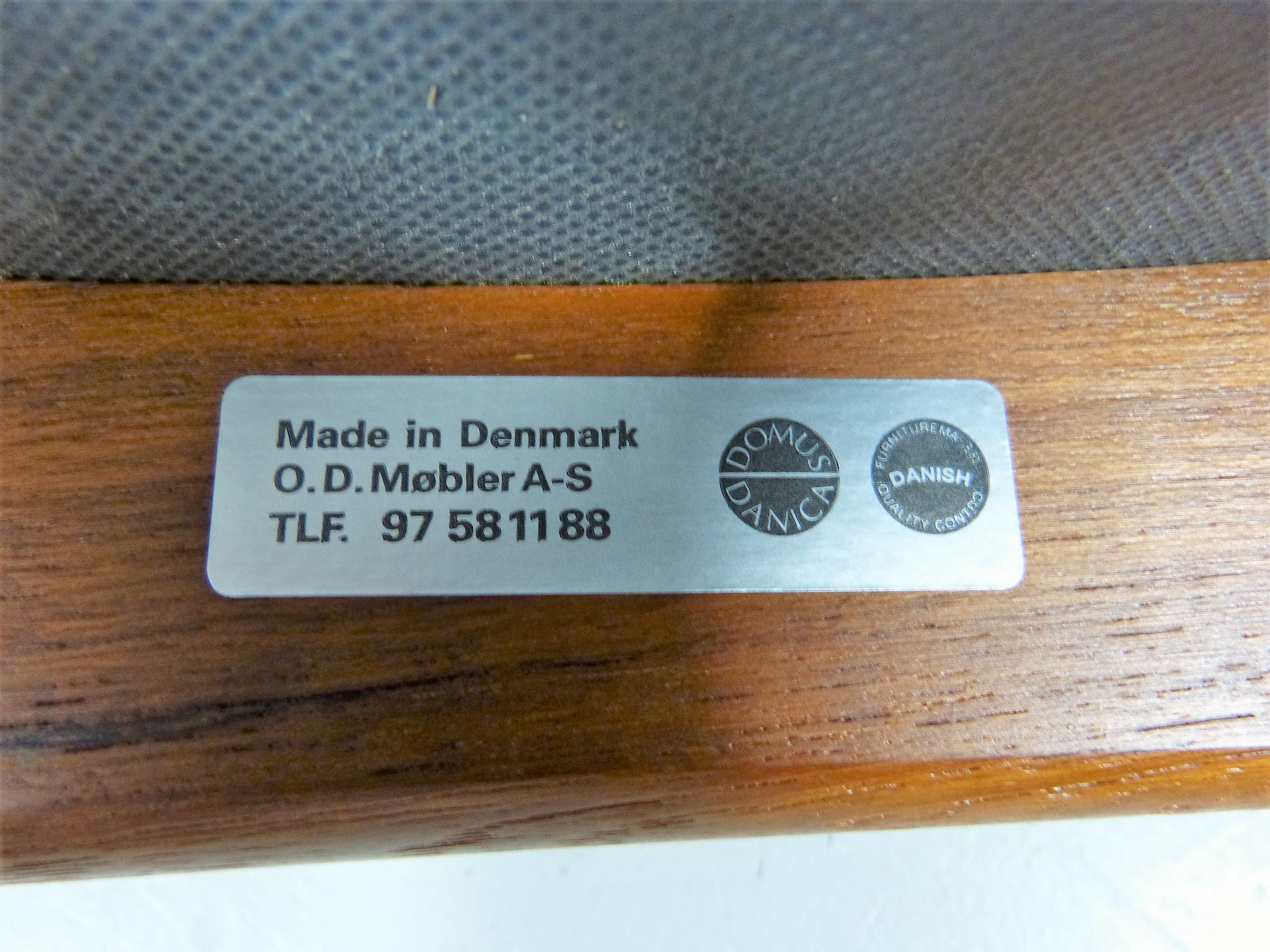 Modèle de tabouret en teck vintage 49 par Erik Buch pour O.D.Mobler A-S, Danemark