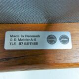 Modèle de tabouret en teck vintage 49 par Erik Buch pour O.D.Mobler A-S, Danemark