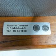 Modèle de tabouret en teck vintage 49 par Erik Buch pour O.D.Mobler A-S, Danemark