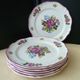 Set of 6 Dessert Plates in Earthenware of St Amand 1713 Model Old Strasbourg