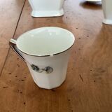 Fine porcelain coffee set "SIP France"