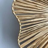 Woven raffia flower applique – 40×9 cm