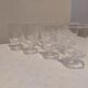 10 crystal liqueur glasses