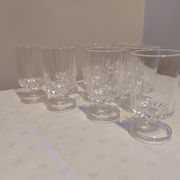 10 crystal liqueur glasses