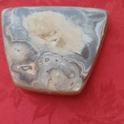 Polished agate soap dish or ashtray