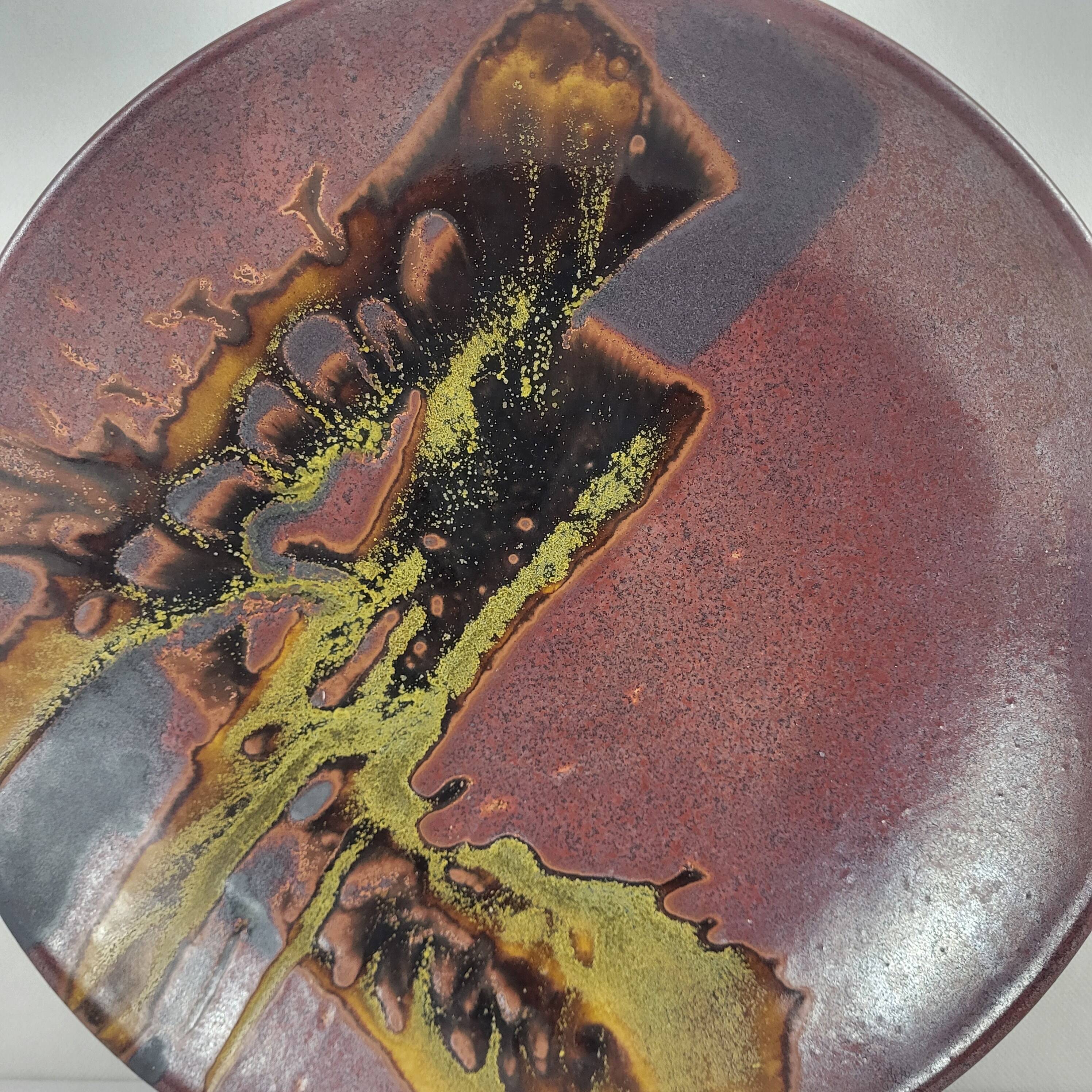 Stoneware dish Jean Cacheleux / Puisaye