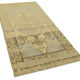 1950s Hand-Knotted Decorative Turkish Beige Carpet 105 cm x 210 cm