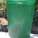 Public metal garden bin