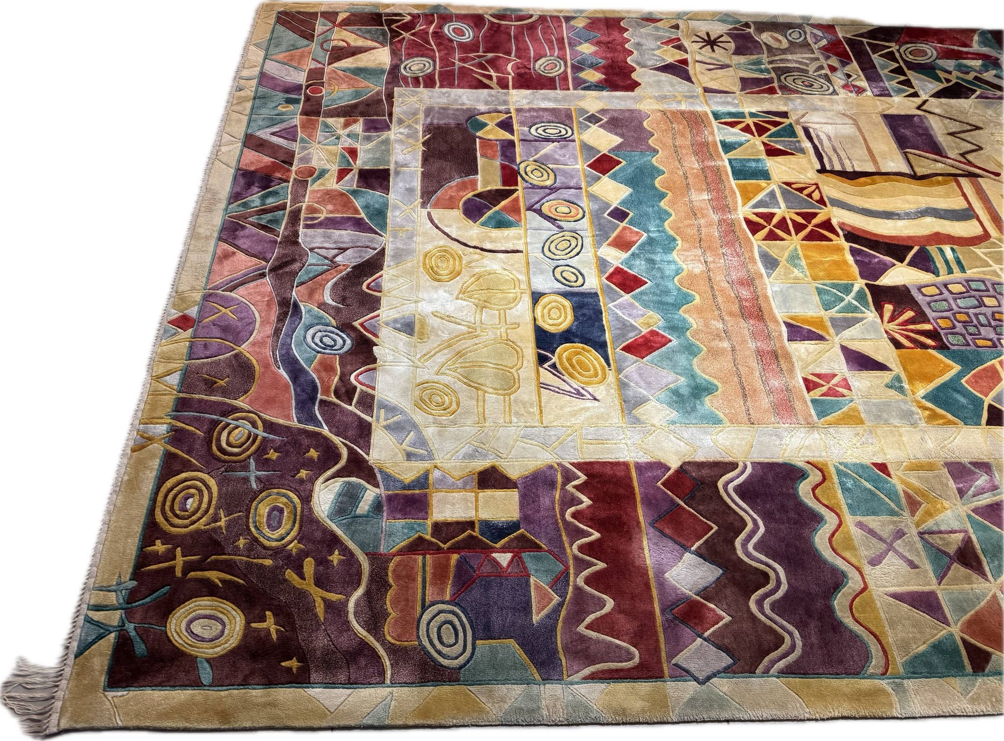 Shanghai Art Deco Silk Rug 300x200 cm