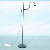 1970s minimalist floor lamp, adjustable reading lamp