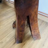 Solid wood serving trolley