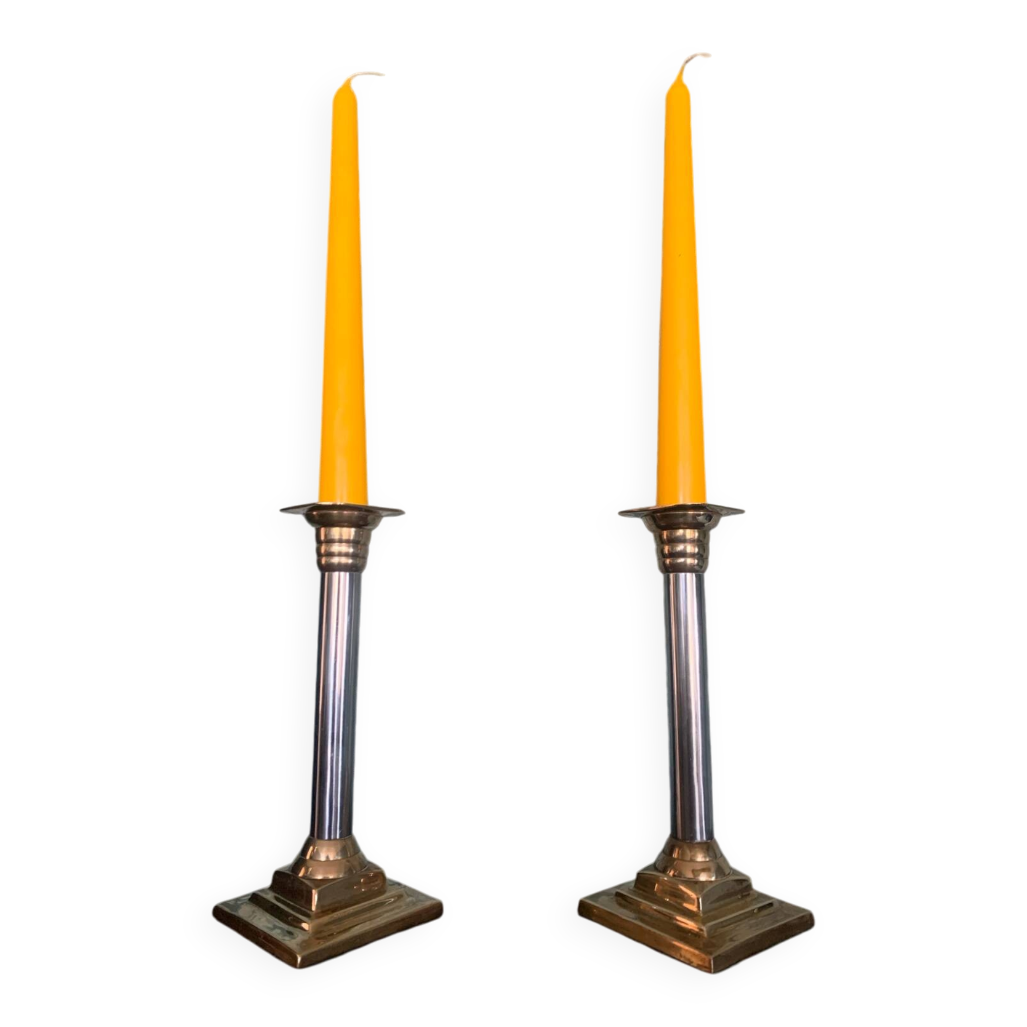 Pair of candlesticks / torches